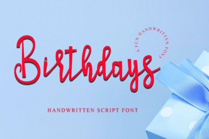 Birthdays Font Download