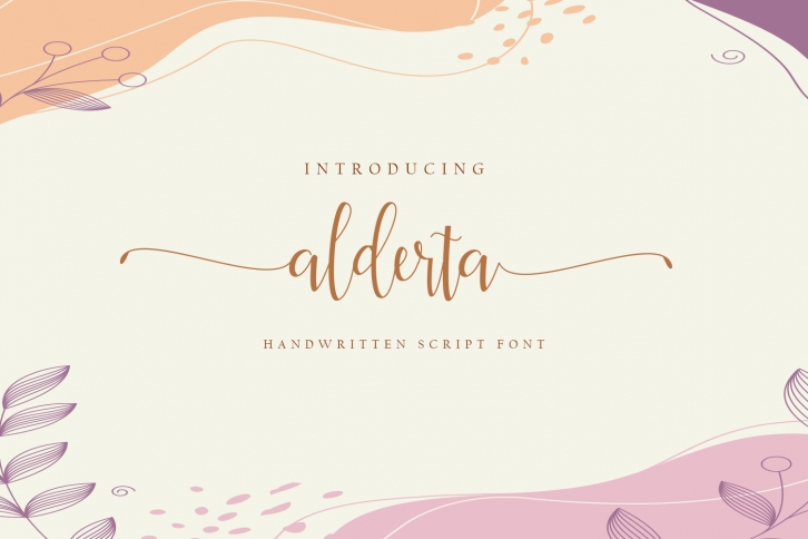 alderta Font Download