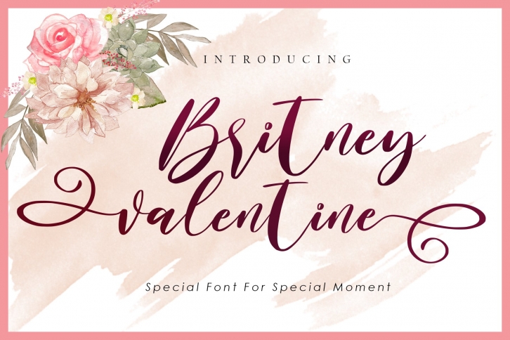 Britney Valentine - WEB FONT Font Download