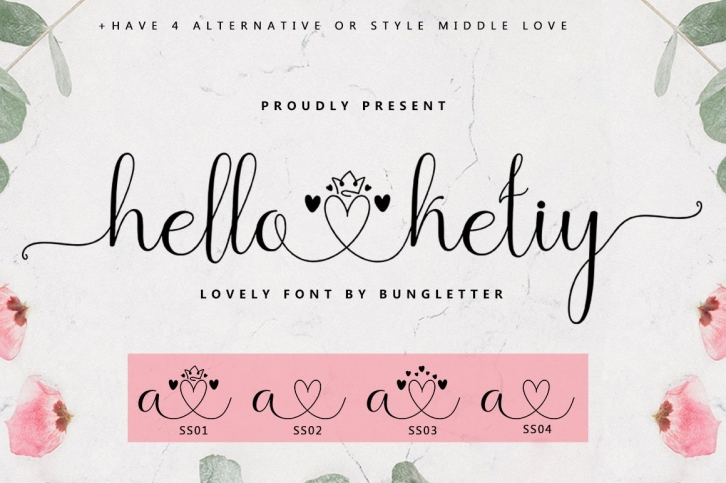Hello Ketiy - Script Lovely Font Download