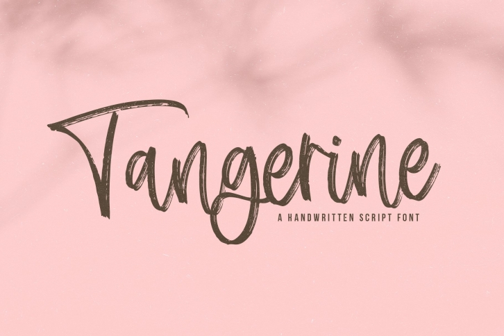 Tangerine - A Handwritten Script Font Font Download