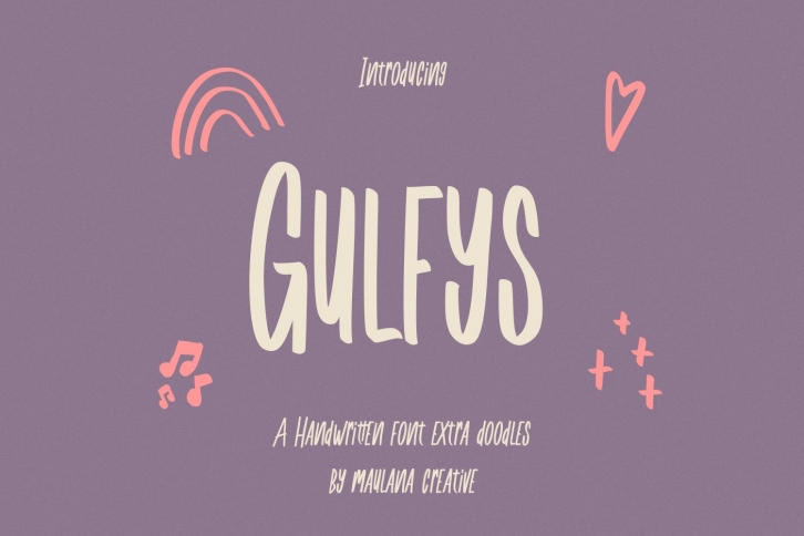 Gulfys Handwritten Font Extra Doodles Font Download