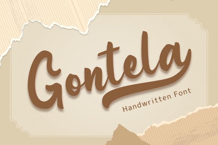 Gontela - Handwritten Font Font Download