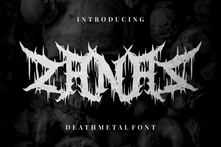 Zanaz - Deathmetal Font Font Download