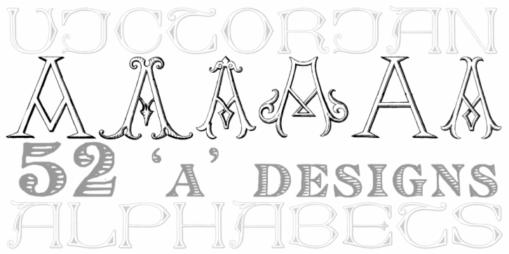 Victorian Alphabets A Font Download