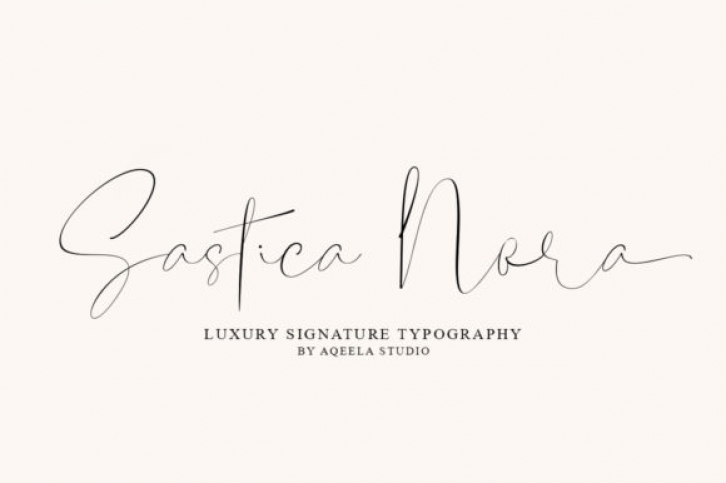 Sastica Nora Font Download