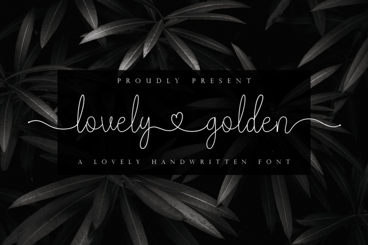 lovely golden - Lovely Handwritten Font With Heart Font Download