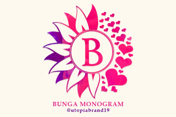 Bunga Monogram Font Download