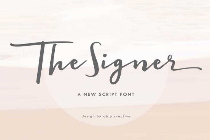 The Signer Font Download