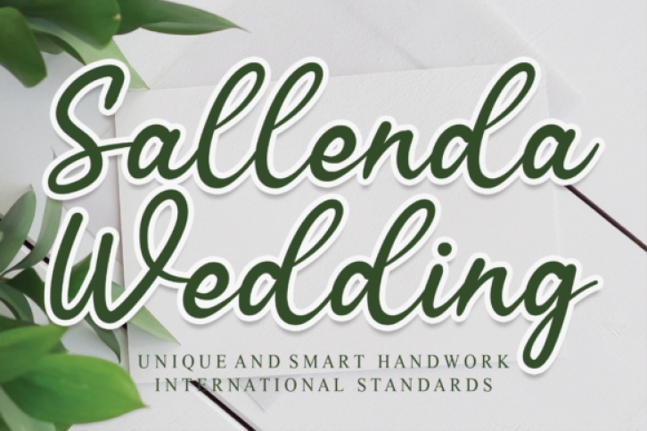 Sallenda Wedding Font Download