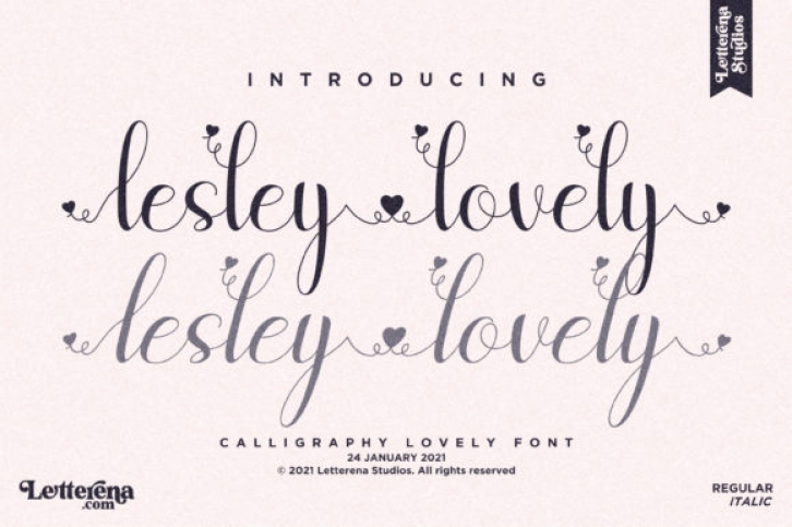 Lesley Lovely Font Download