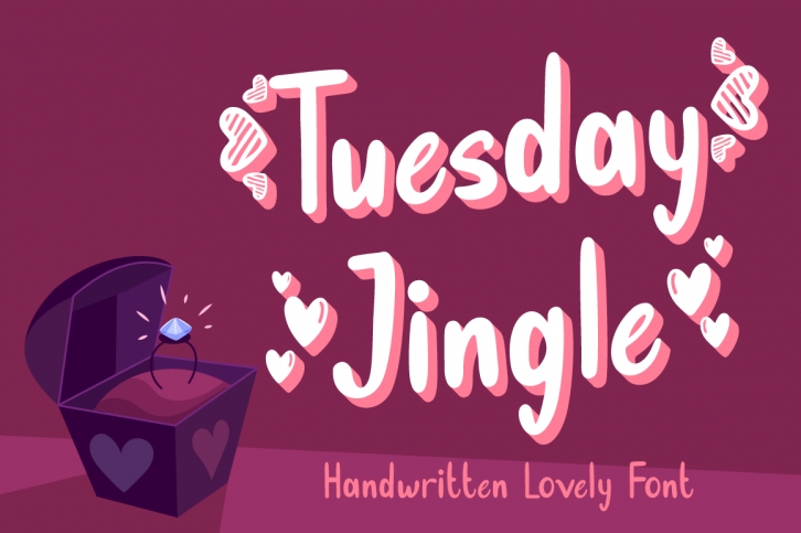 Tuesday Jingle - Lovely Font Font Download