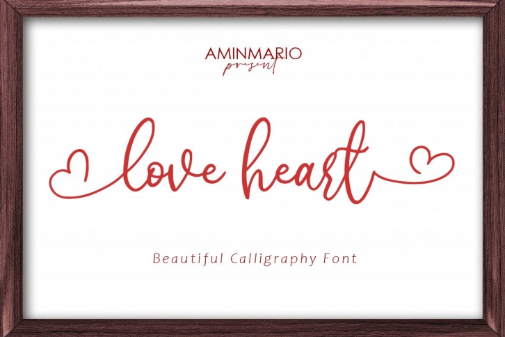 love heart Font Download