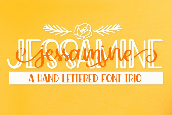 Jessamine - A Script, Print & Doodle Trio Font Download