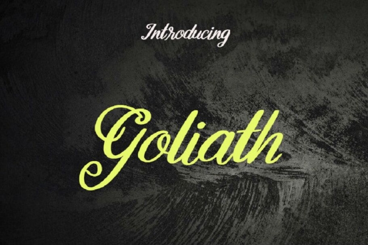 Goliath Font Font Download