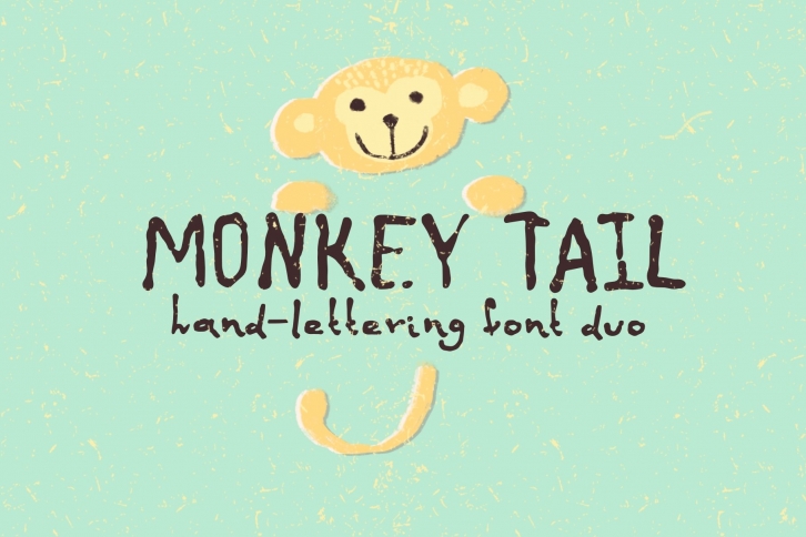 Monkey tail. Handwritten font. Font Download