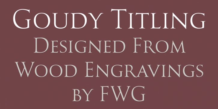 Goudy Titling Font Download