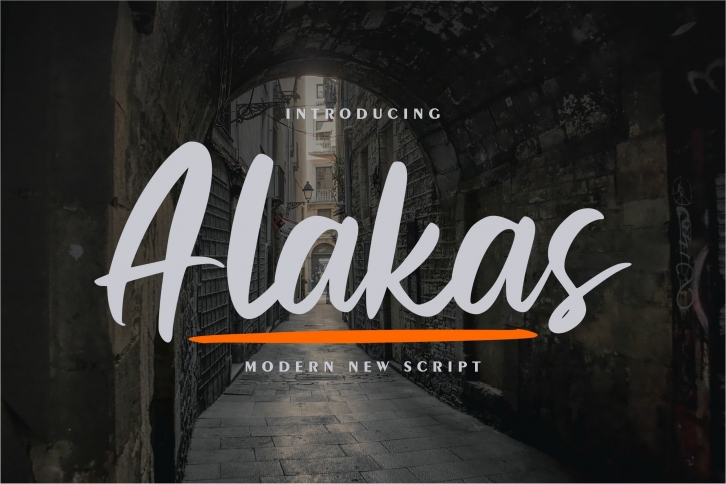 Alakas | Modern New Script Font Download