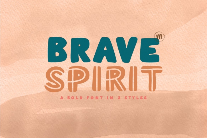 Brave Spirit- A Bold Font In 2 Styles Font Download