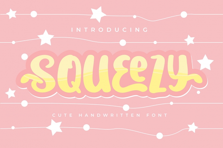 Squeezy | Cute Handwritten Font Font Download