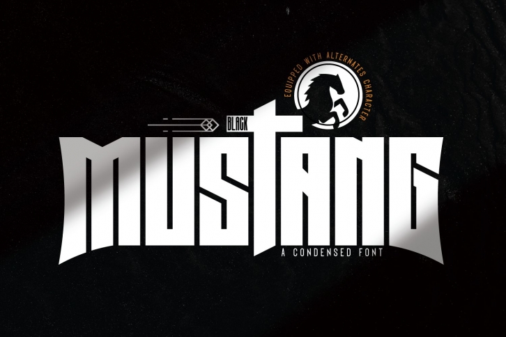 Black Mustang Font Download