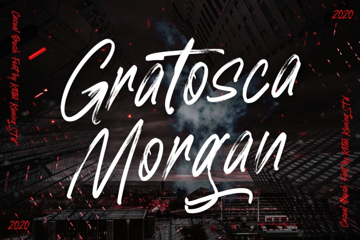 Gratosca Morgan Brush Font Download