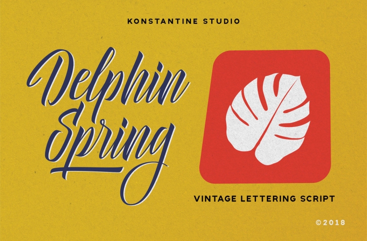 Delphin Spring - Vintage Script Font Download