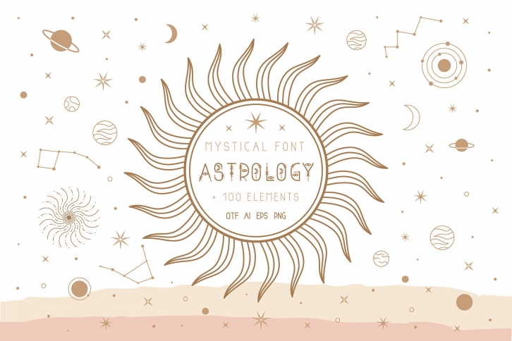 Astrology mystical font Font Download