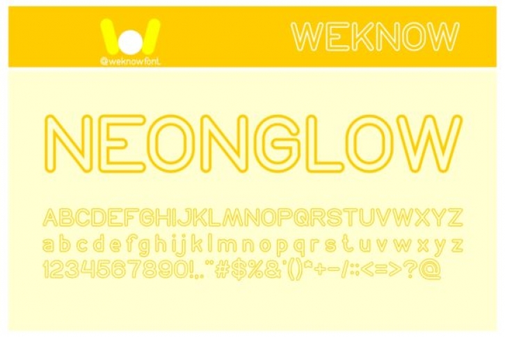 Neon Glow Font Download