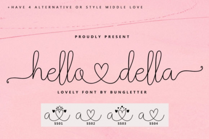 Hello Della Font Download