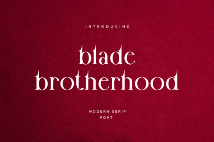 Blade Brotherhood Font Download