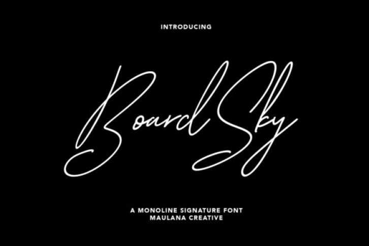 Boardsky Font Download