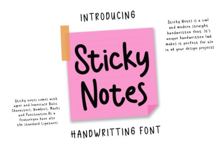 Sticky Notes Font Download