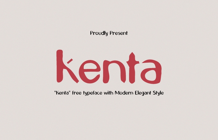 Kenta Typeface Font Download