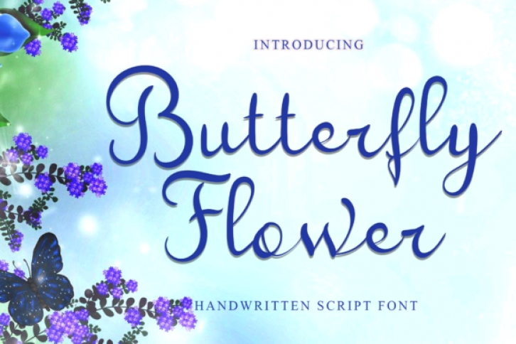 Butterfly Flower Font Download