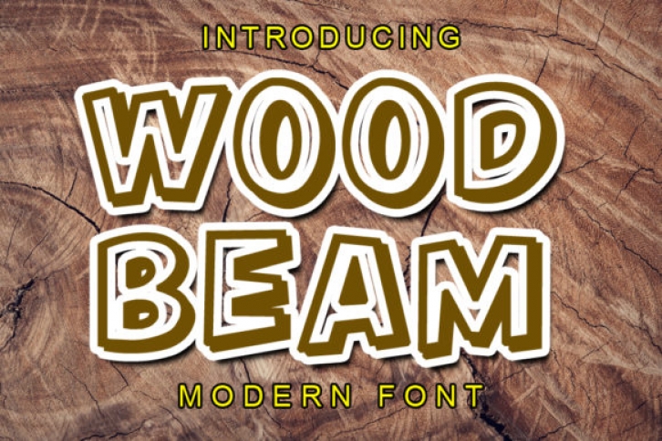 Wood Beam Font Download