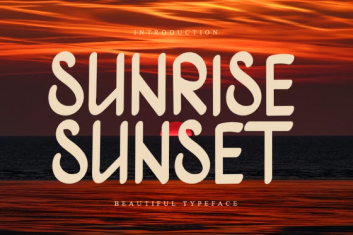 Sunrise Sunset Font Download