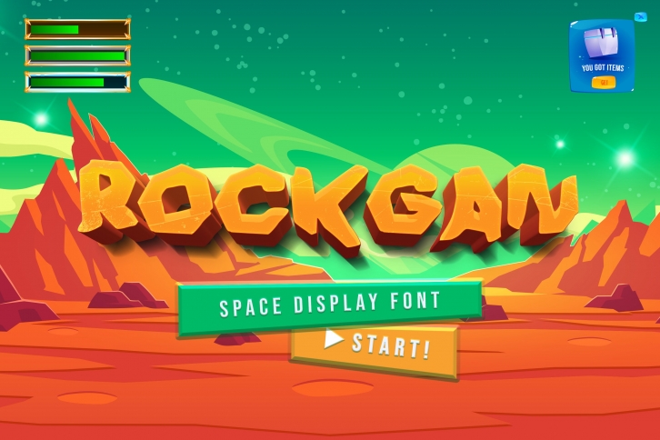 Rockgan Space Display Font Download