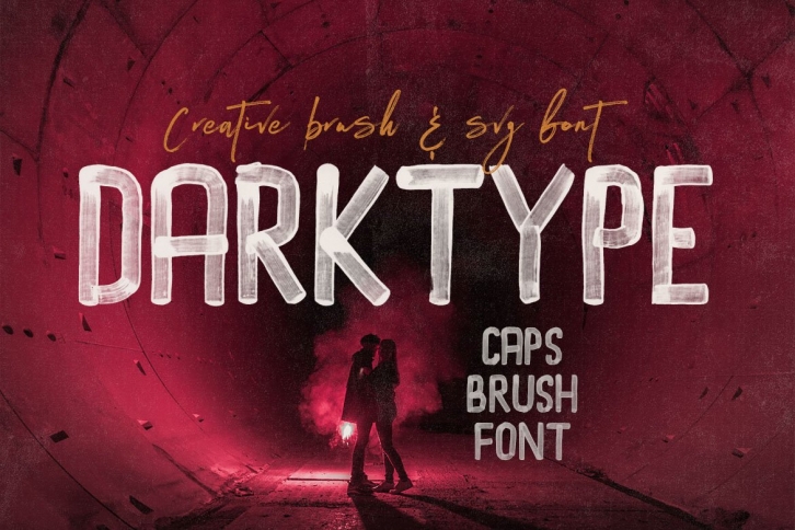 Dark Type Brush  SVG Font Download