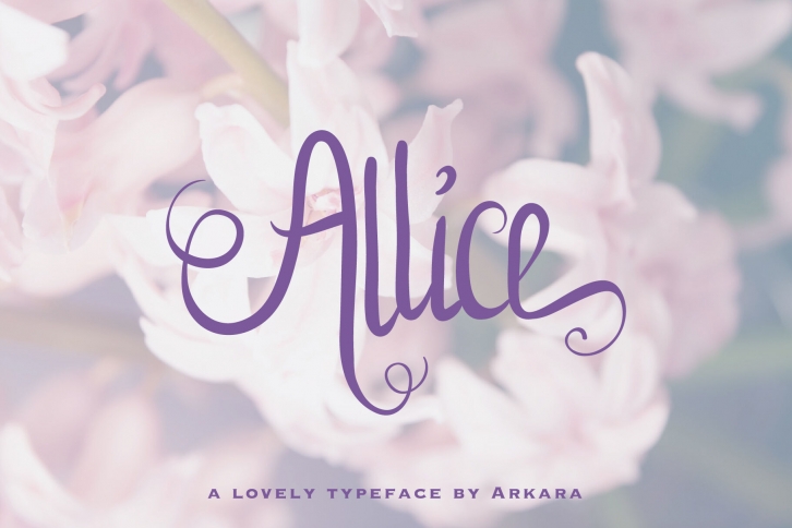 Allice Lovely Typeface + Extras Font Download