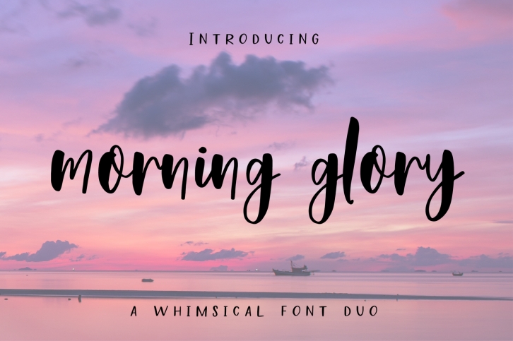 Morning Glory Font Duo Font Download