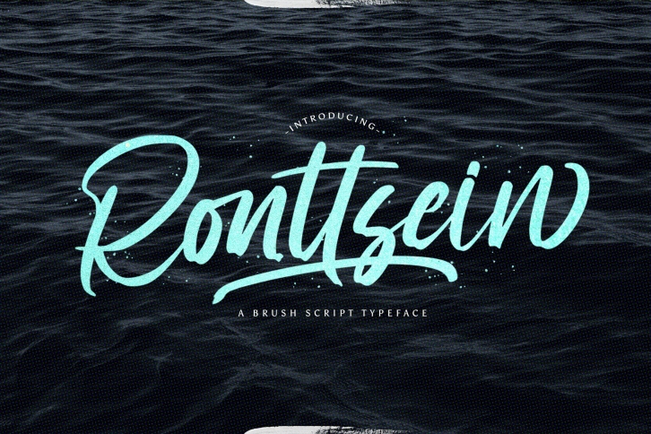 Ronttsein - Brush Script Font Font Download
