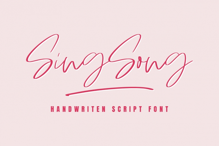 Sing Song | Handwritten Script Font Font Download