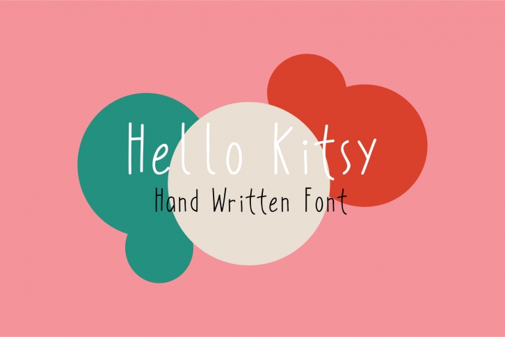 Hand Written Font - Hello Kitsy Font Download