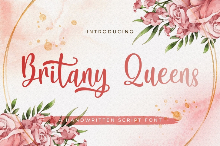 Britany Queens - Handwritten Font Font Download