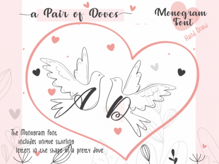 A Pair of Doves Font Download