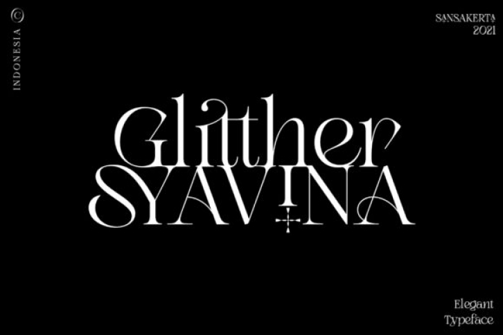 Glitther Syavina Font Download