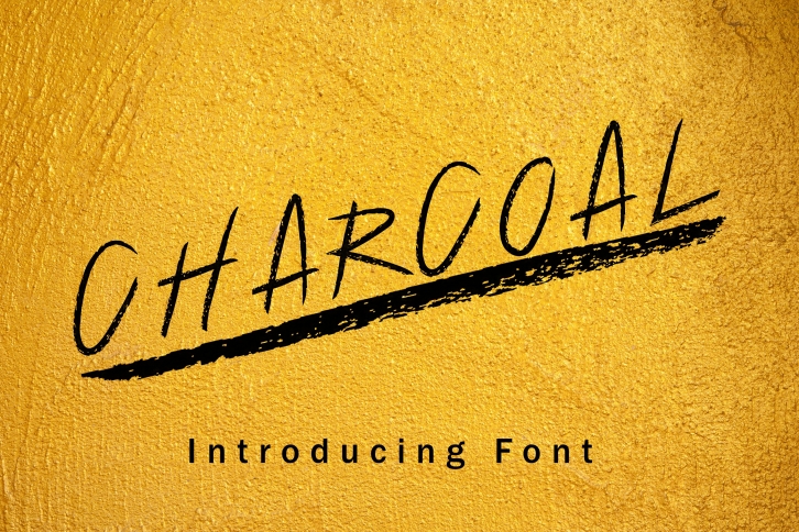 Charcoal Hand Drawn Font Download