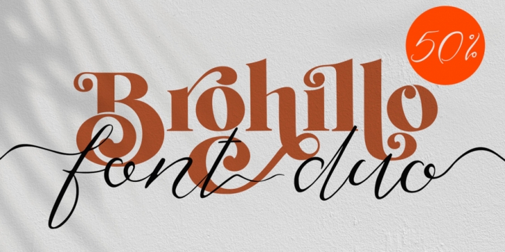 Brohillo Font Duo Font Download