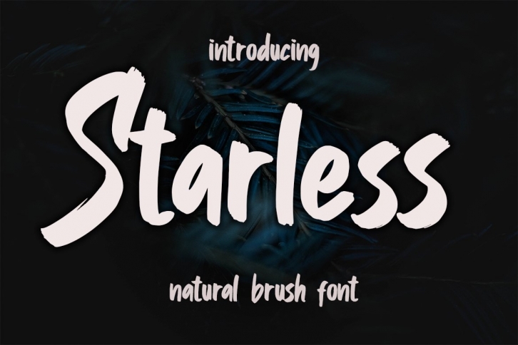 Starless Brush Font Font Download